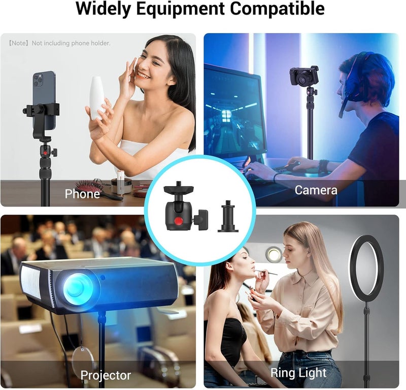 SMALLRIG Camera Desk Mount C Stand, 15"-35" Adjustable Desk Tripod Light Stand, Tabletop C Clamp for Webcam, DSLR Camera, Ring Light, Live Streaming, Photo Video Shooting - Image 2